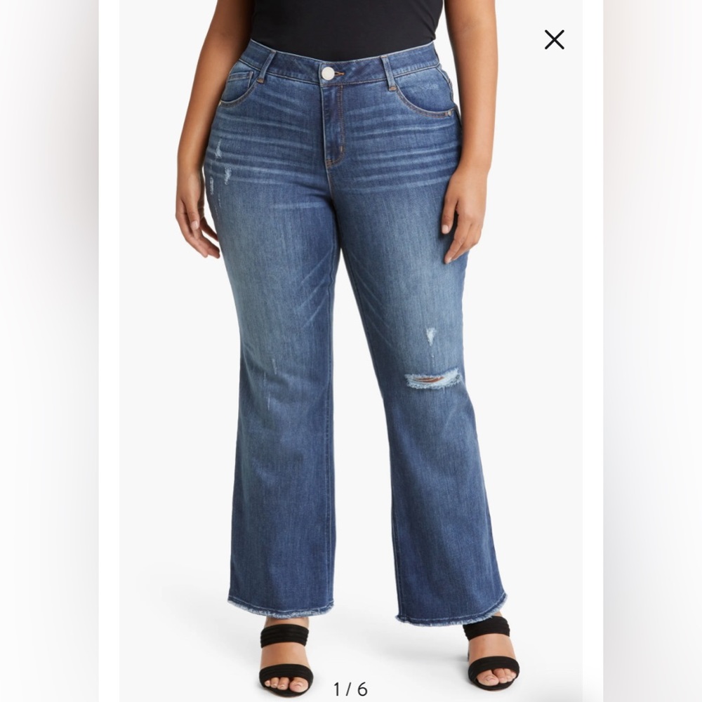 Wit & Wisdom Nordstrom Black Jean Plus Size 18W - Picture 10 of 11